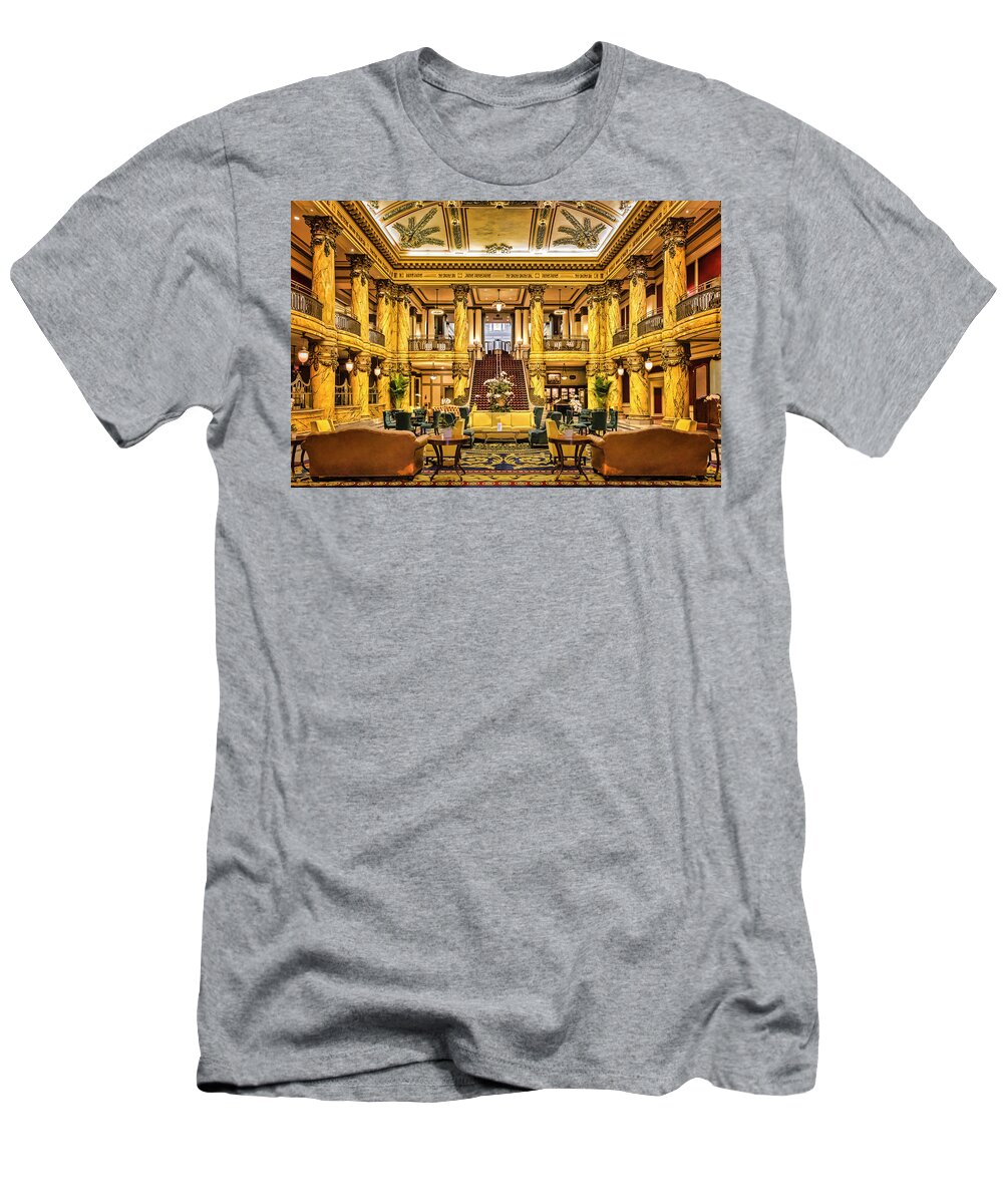 Jefferson Hotel T-Shirt featuring the photograph The Jefferson Hotel VA by Susan Candelario