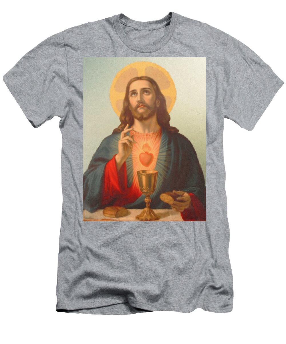 Supper T-Shirt featuring the digital art The Lord's Supper by Beltschazar
