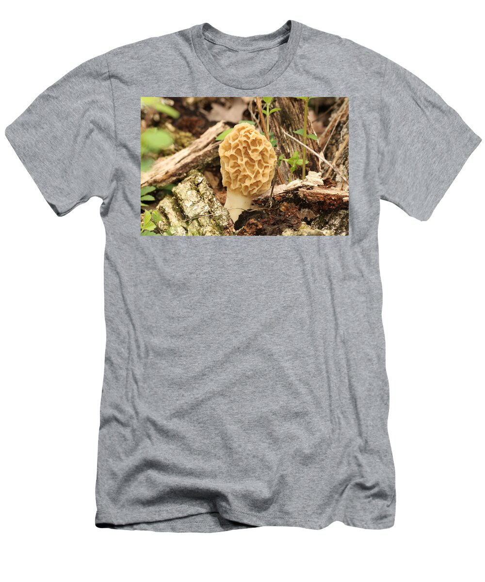 Nature T-Shirt featuring the photograph The Marvelous Morel by Sheila Brown