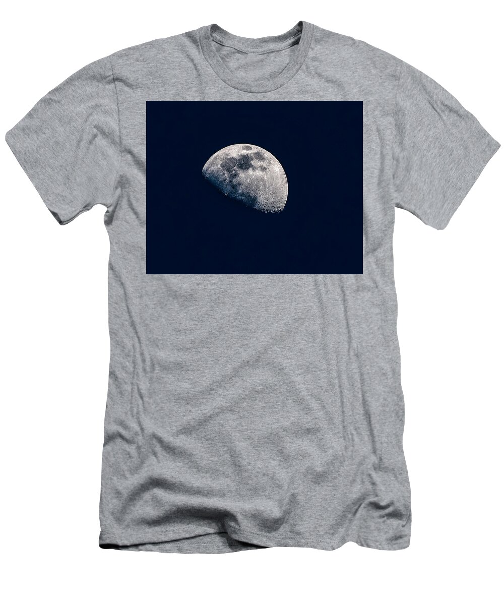 Moon T-Shirt featuring the photograph The Moon by Flees Photos