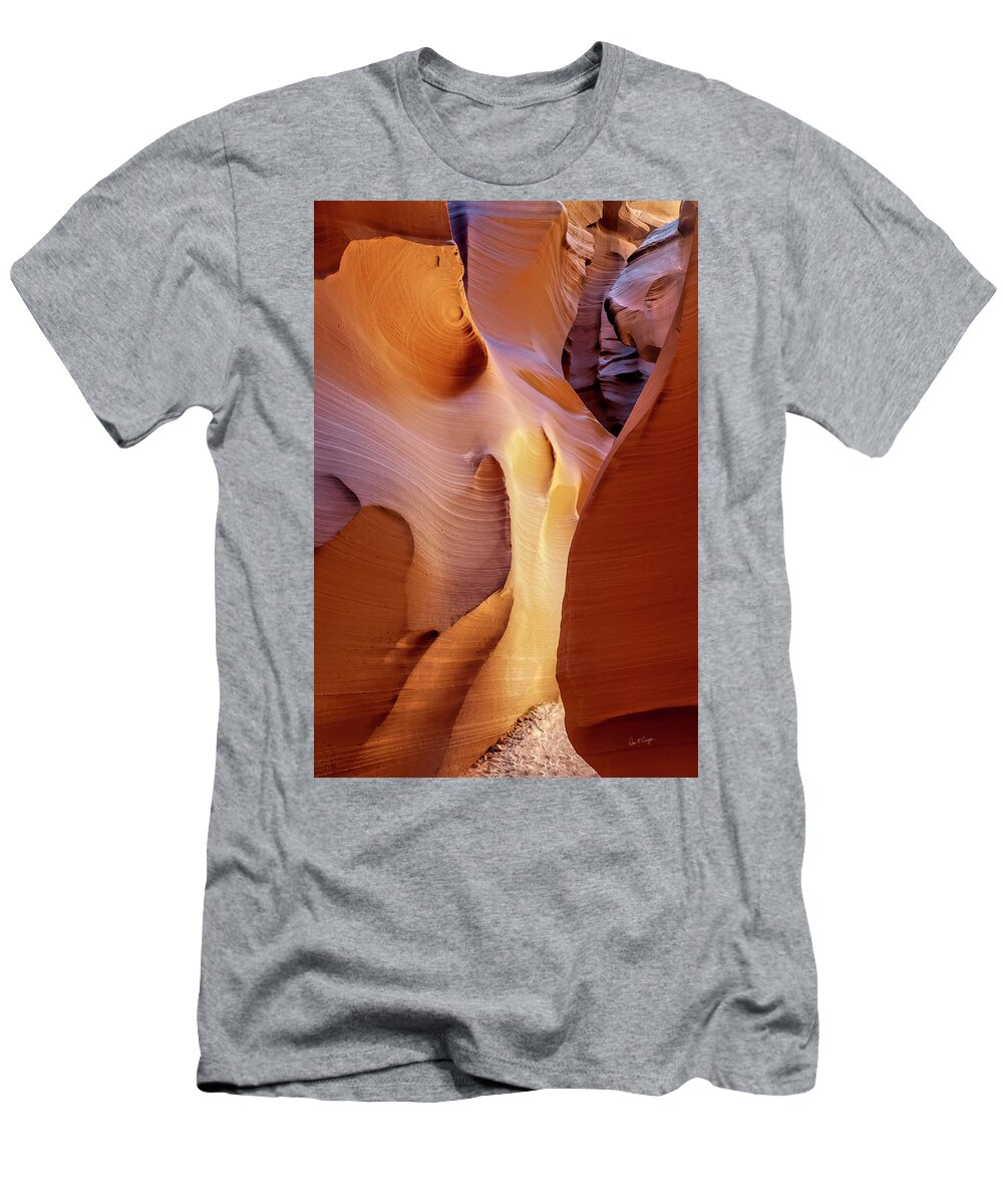 Antelope Canyon T-Shirt featuring the photograph The Path by Dan McGeorge