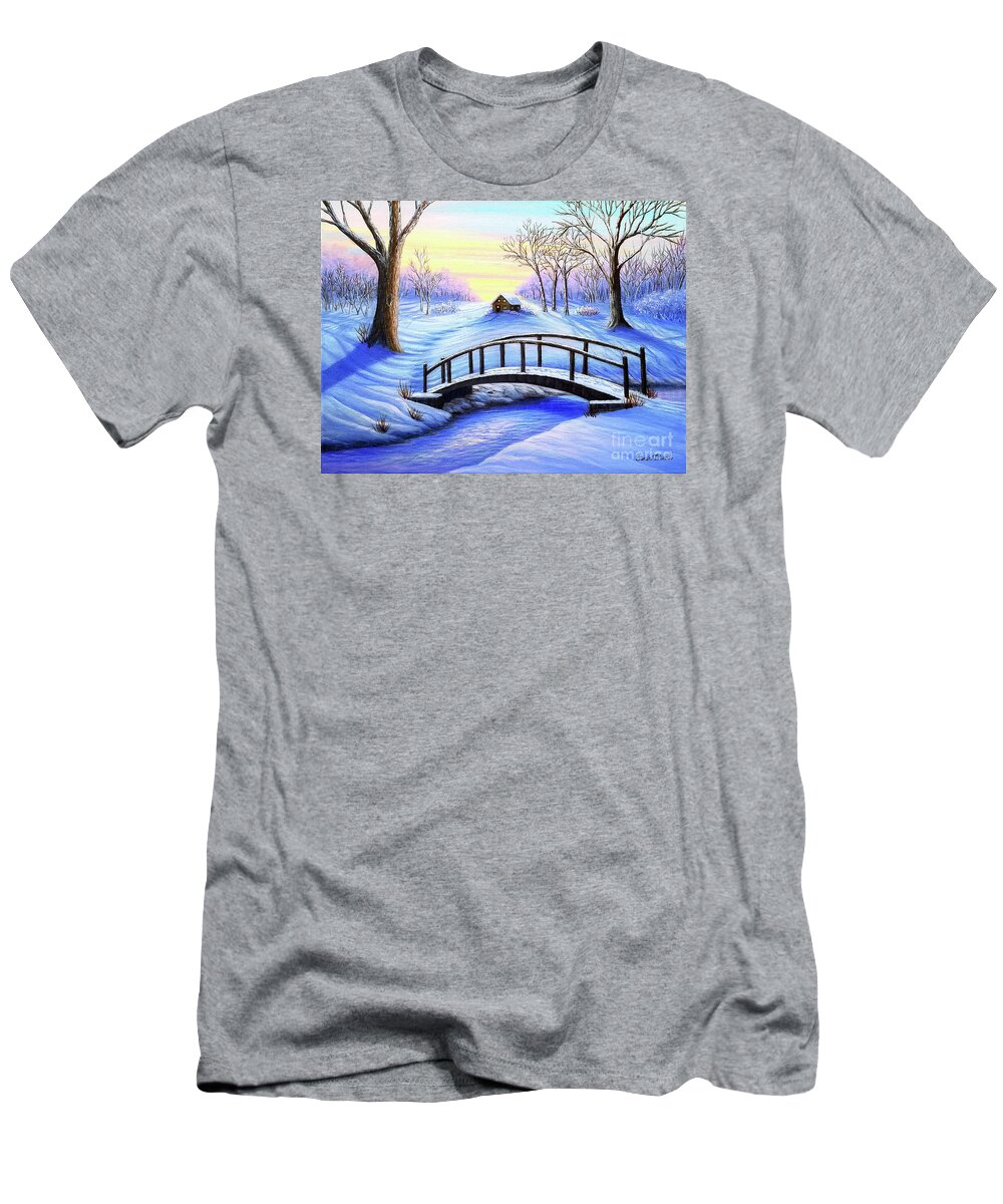 The T-Shirt featuring the painting The Path Home by Sarah Irland