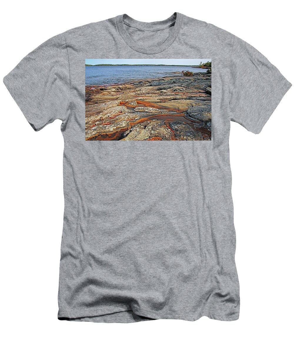 Wreck Island T-Shirt featuring the photograph The Rock Of Wreck Island VIII by Debbie Oppermann