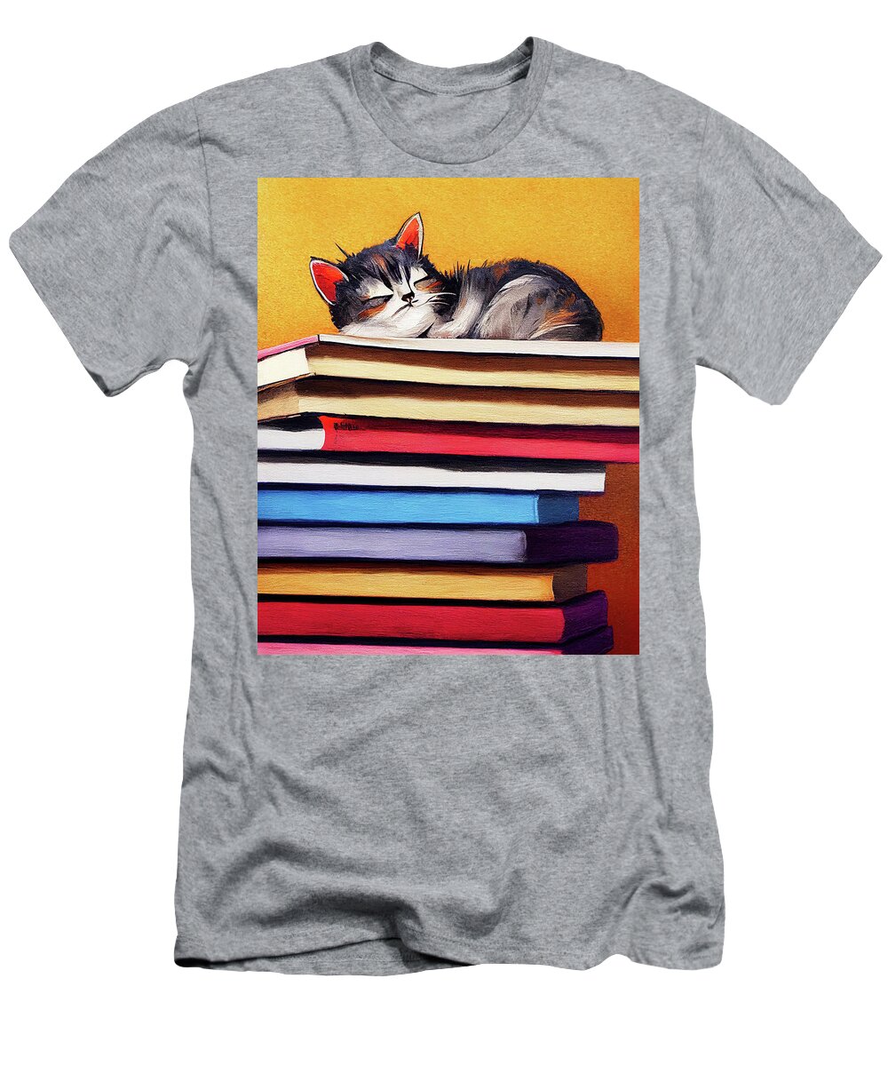 Cats T-Shirt featuring the digital art The Simple Things by Mark Tisdale