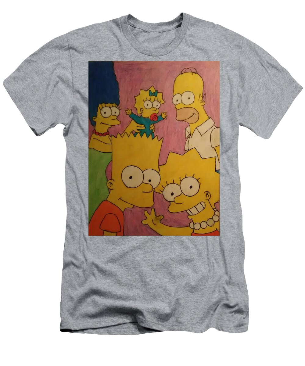 guitarra Psicológico Joseph Banks The Simpsons T-Shirt by David Stephenson - Pixels