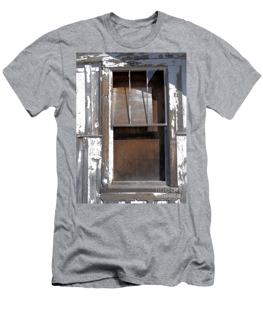 Window T-Shirt featuring the photograph There Once Was a Window #3 by Kae Cheatham