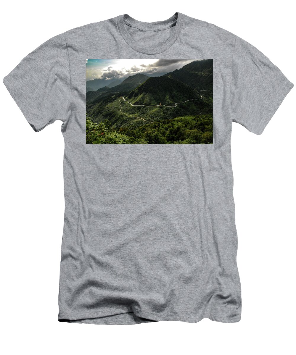 Vietnam T-Shirt featuring the photograph Things To Come - High Mountain Pass, Northern Vietnam by Earth And Spirit
