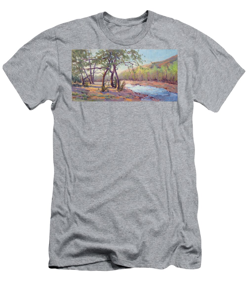 Cottonwood T-Shirt featuring the painting Three Graces by Konnie Kim