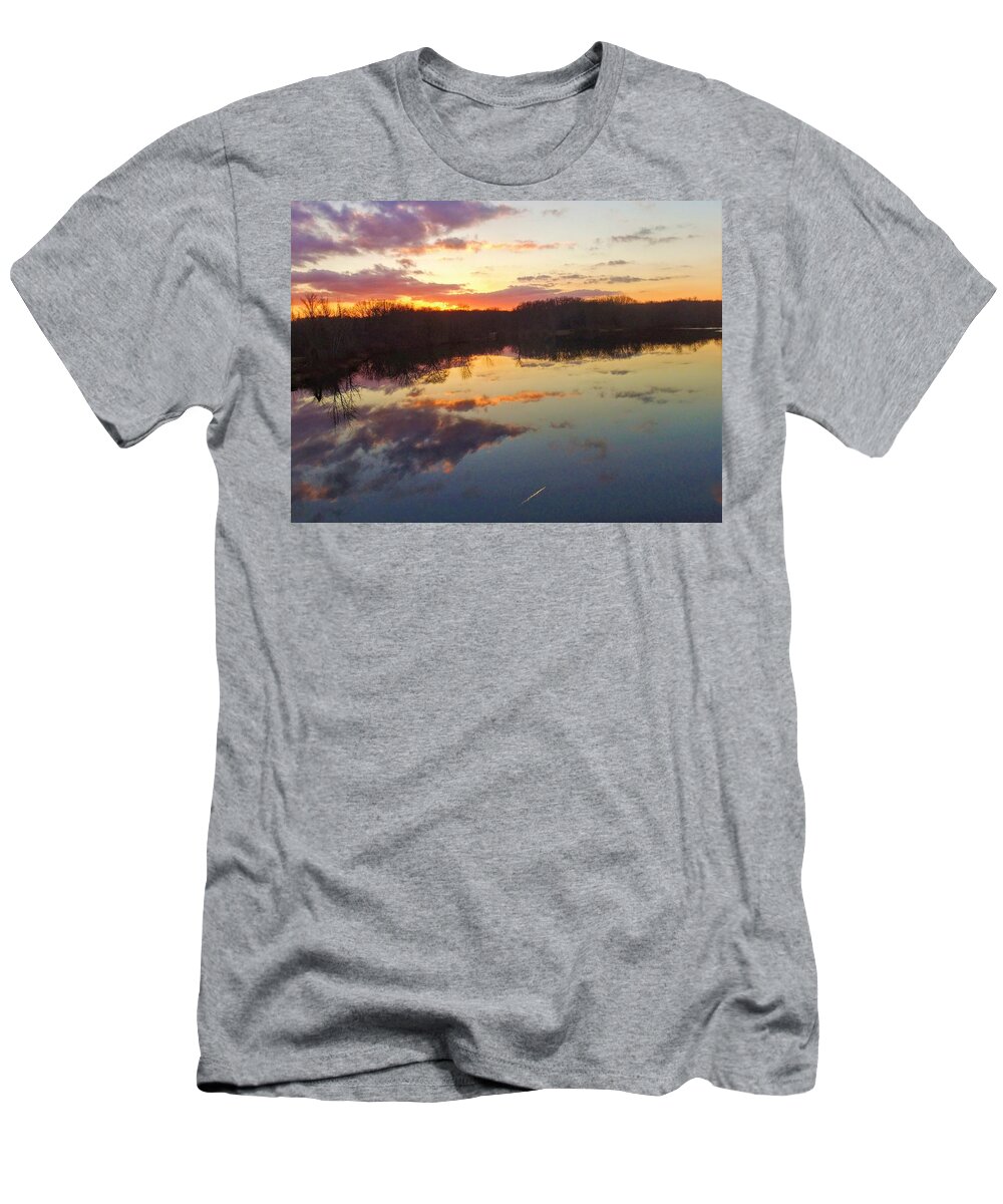  T-Shirt featuring the photograph Tinkers Creek Park Sunset by Brad Nellis