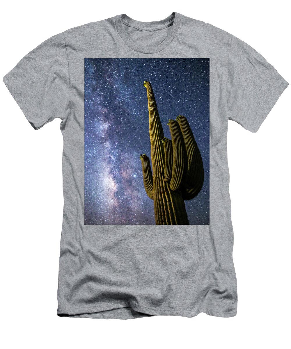 Saguaro T-Shirt featuring the photograph To the stars by Davorin Mance