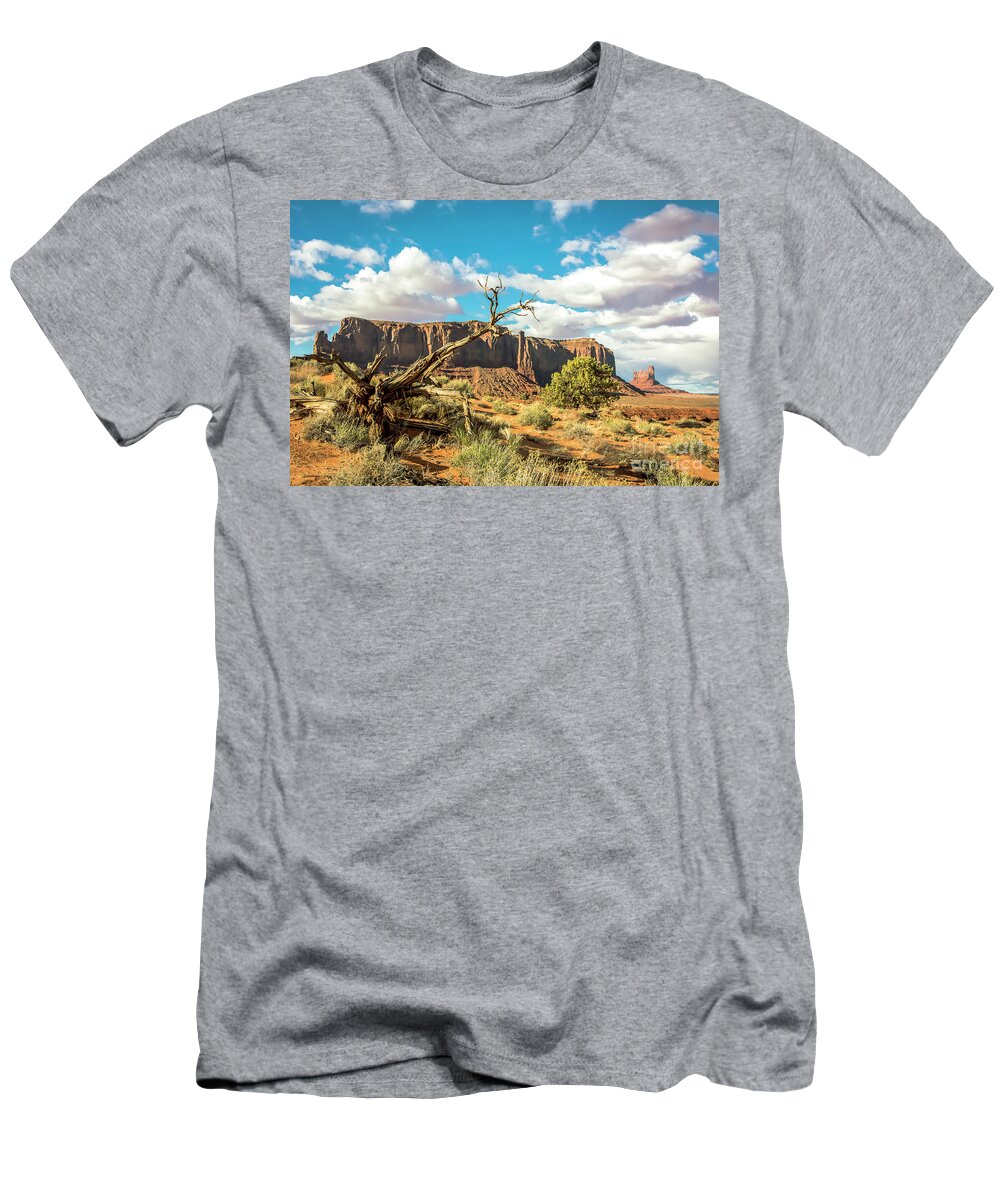Scenic Landscapes T-Shirt featuring the photograph Toll Of The Desert by John Bartelt