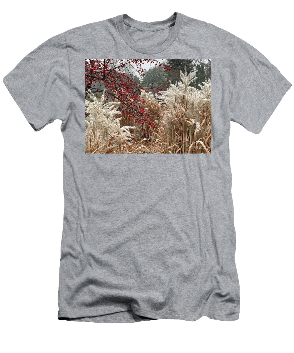 Canada T-Shirt featuring the photograph Touch of Red by Mary Mikawoz