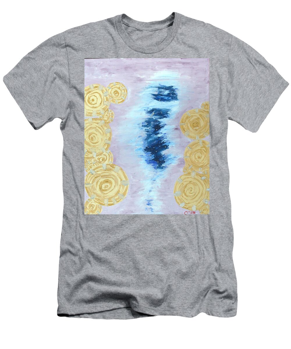 Inspired Works Of Art T-Shirt featuring the painting Travelling by Christina Knight