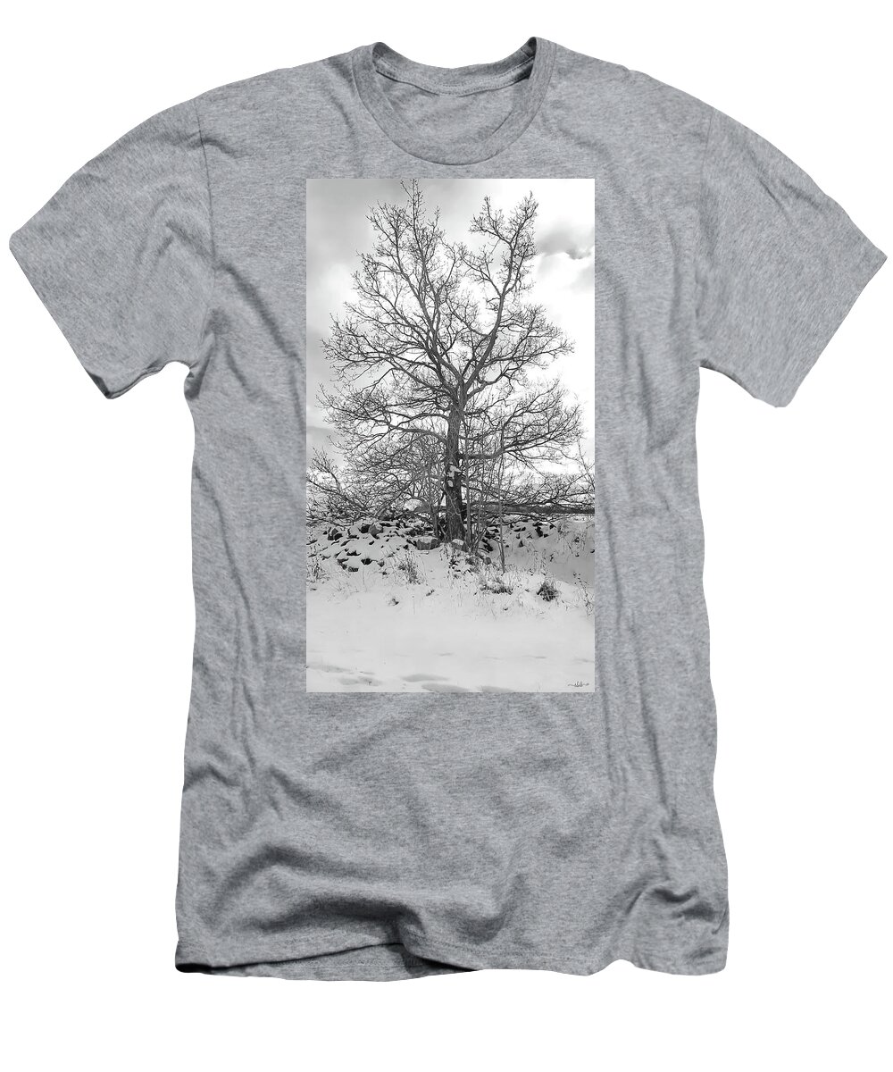 Tree T-Shirt featuring the photograph Tree in the Snow by Elaine Berger