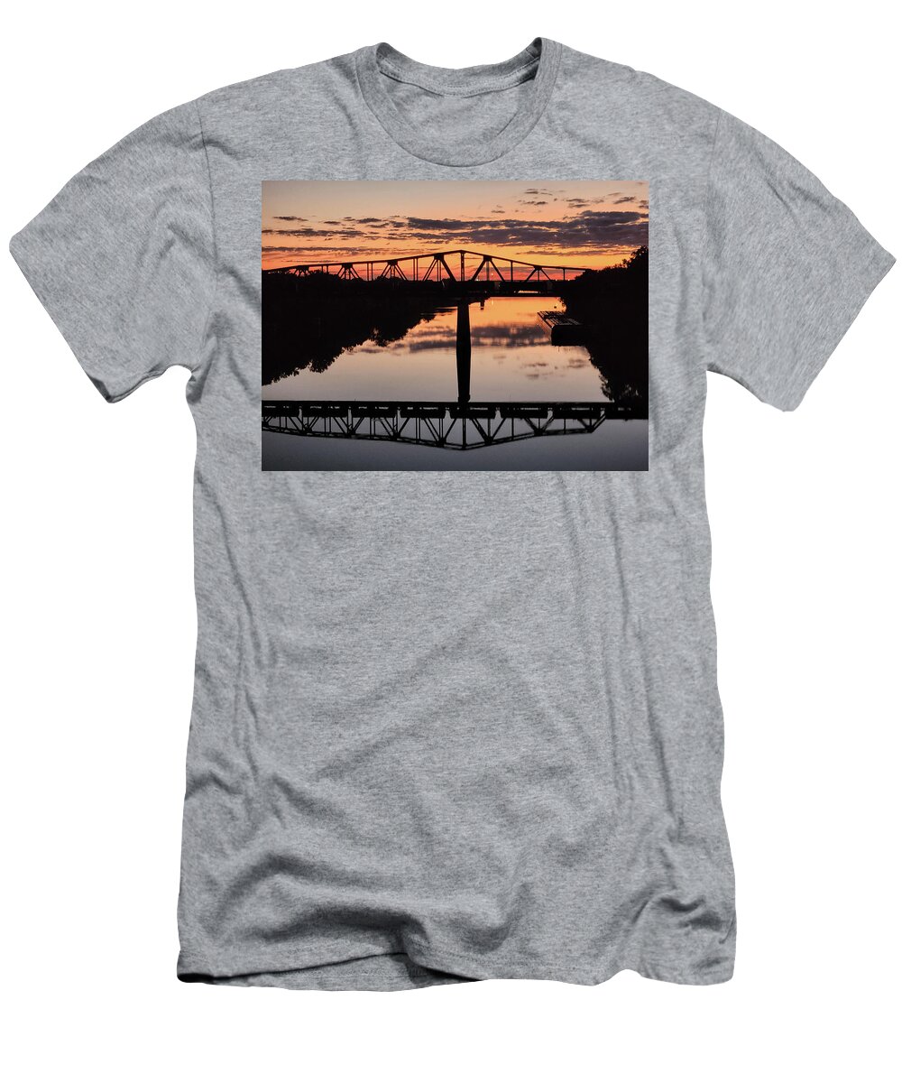 Trestle T-Shirt featuring the photograph Trestle Over the Black Warrior River by Jeremy Butler