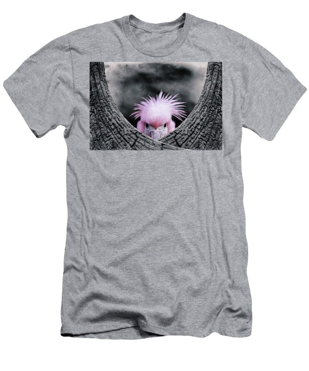 Animal T-Shirt featuring the photograph Trying to Hide by Rabiri Us