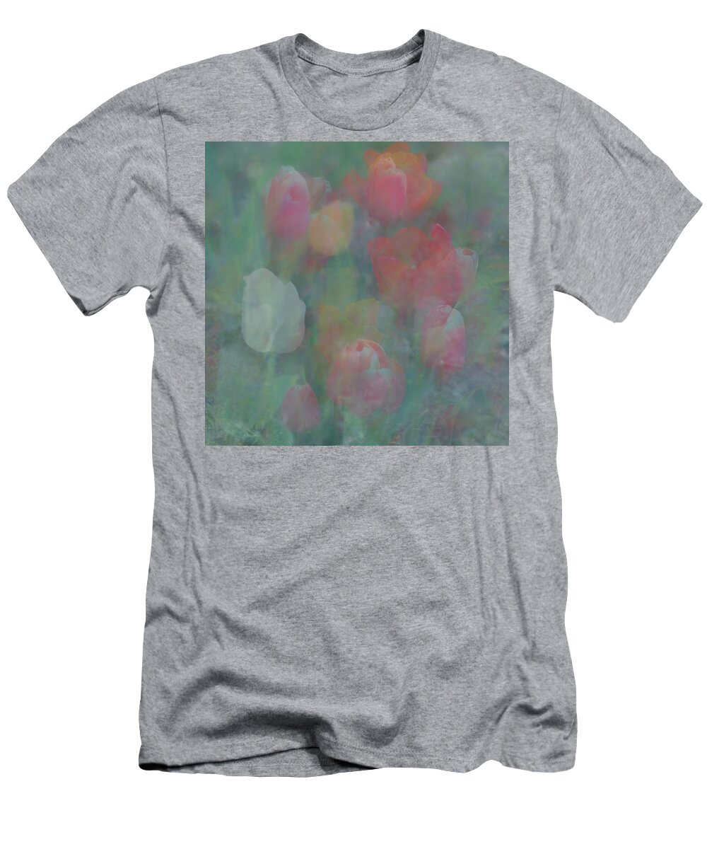 Paintography T-Shirt featuring the photograph Tulips by Jerry Abbott