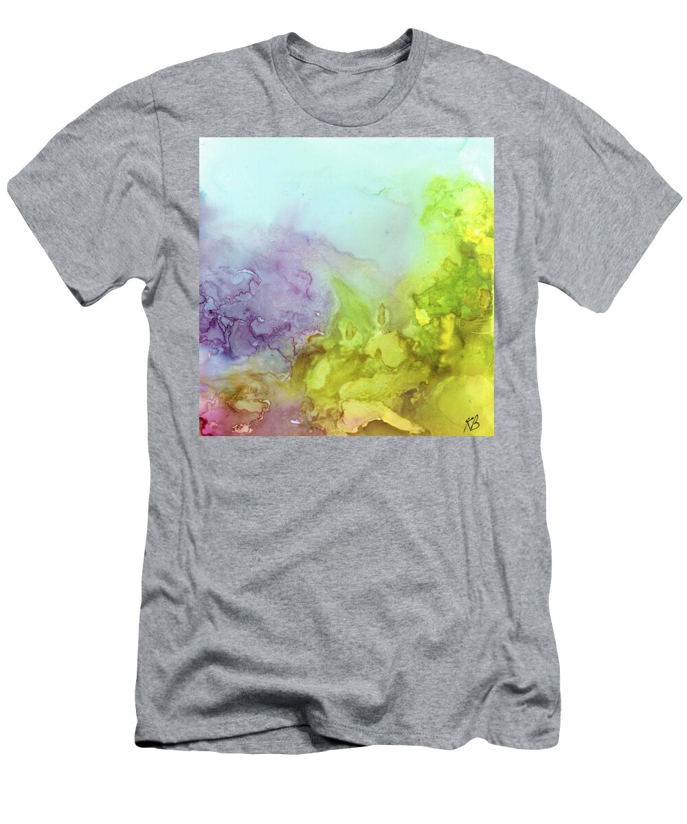 Landscape T-Shirt featuring the painting Turn The Corner by Katy Bishop