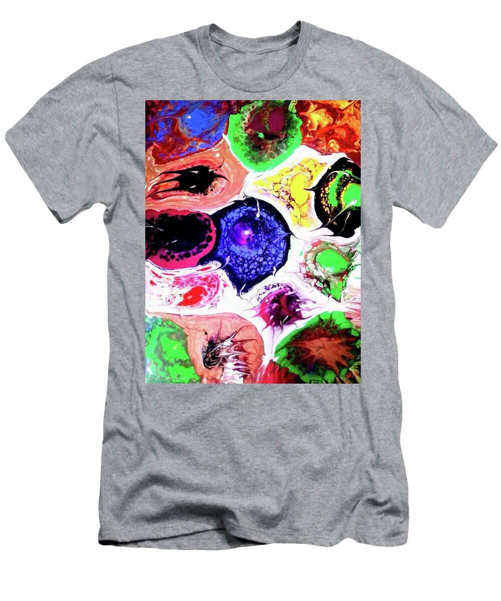Colres T-Shirt featuring the painting Turtle Shell by Anna Adams