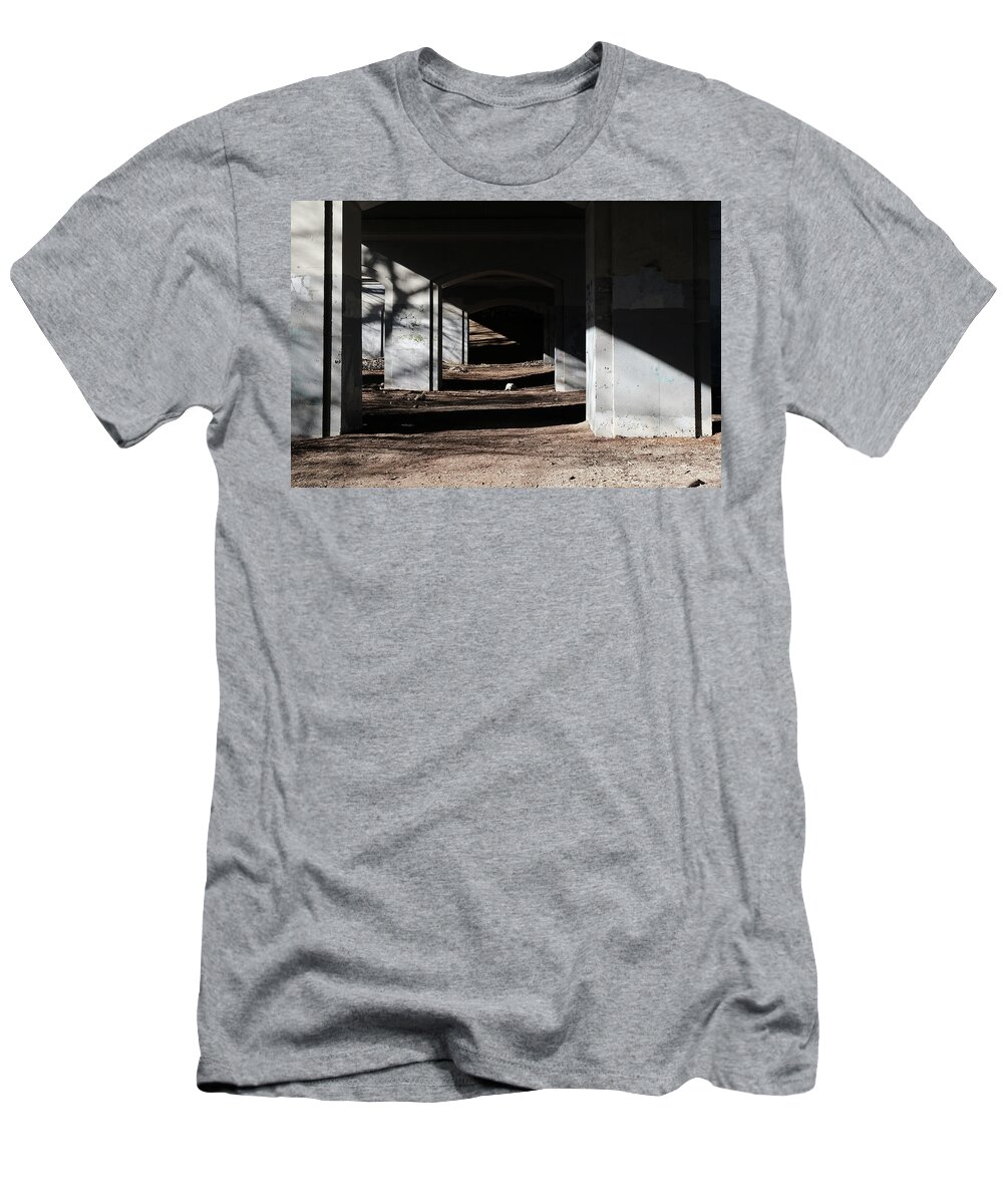 T-Shirt featuring the photograph Under Mount Pleasant Again Again by Kreddible Trout
