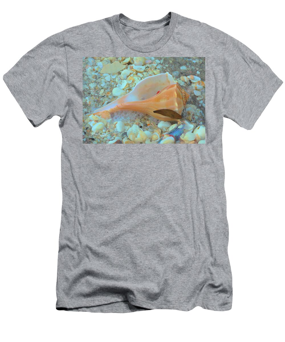 Conch Shell T-Shirt featuring the photograph Underwater by Alison Belsan Horton
