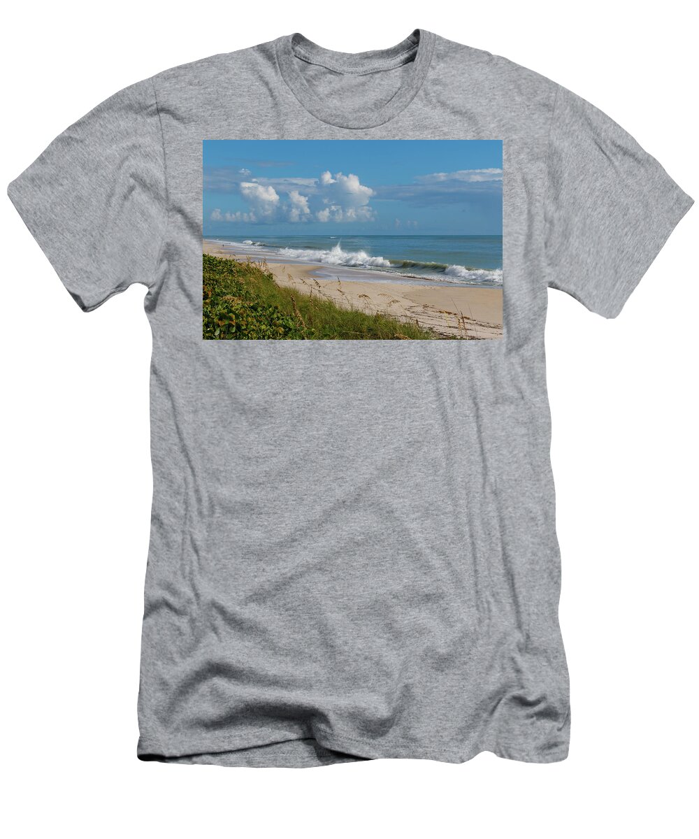 Beach T-Shirt featuring the photograph Vero Beach by Les Greenwood