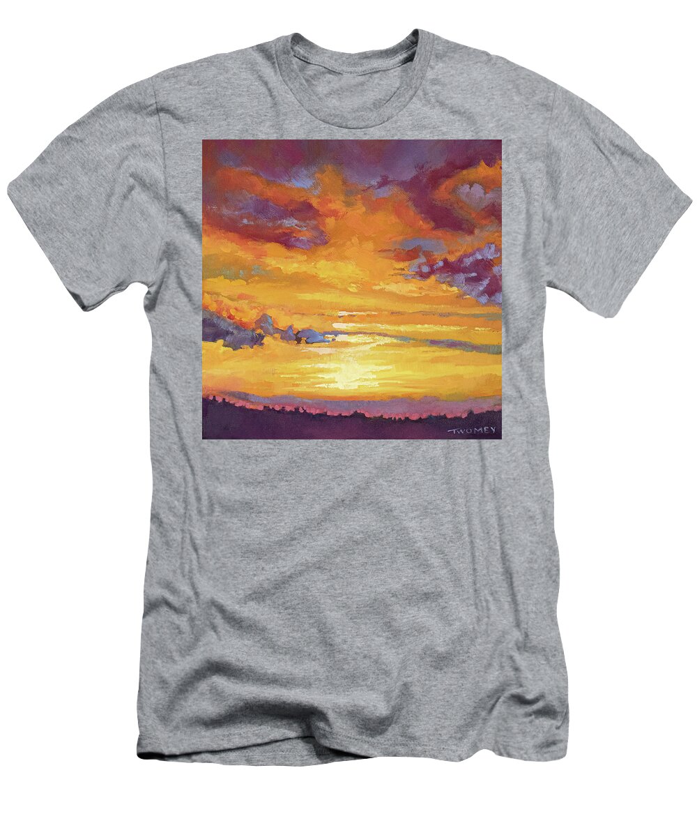 Painting T-Shirt featuring the painting Victory Sunset by Catherine Twomey