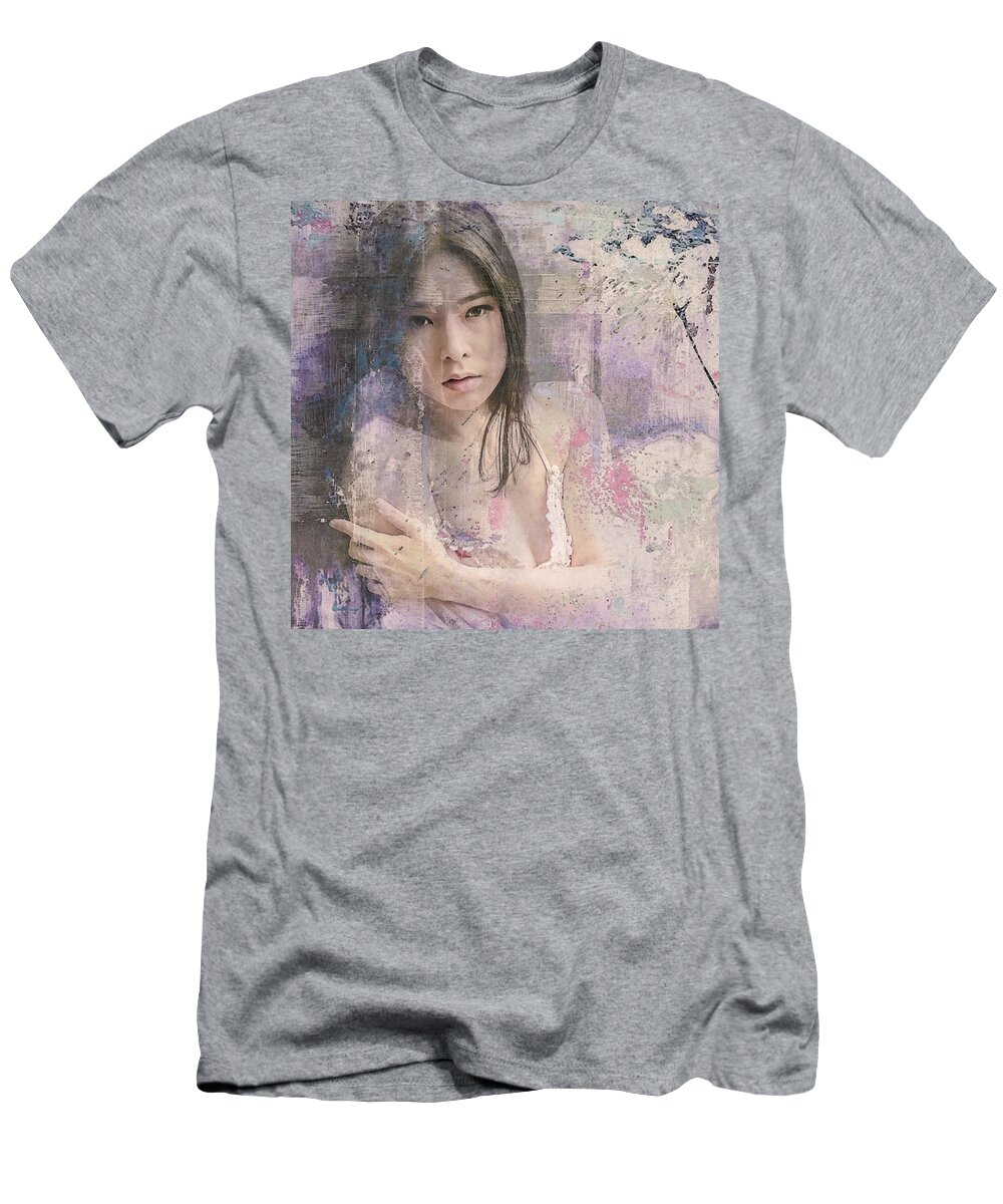 Portrait T-Shirt featuring the photograph Waiting by Jeff Burgess