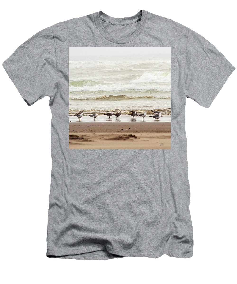 Landscapes T-Shirt featuring the photograph Waiting Out TheStorm by Claude Dalley