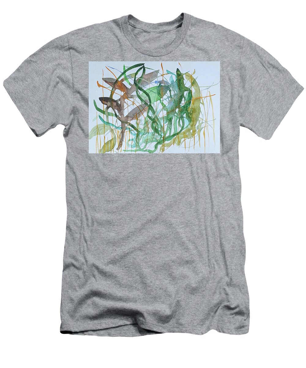 Watercolor Painting T-Shirt featuring the painting Watercolor Abstract day 79 by Cathy Anderson