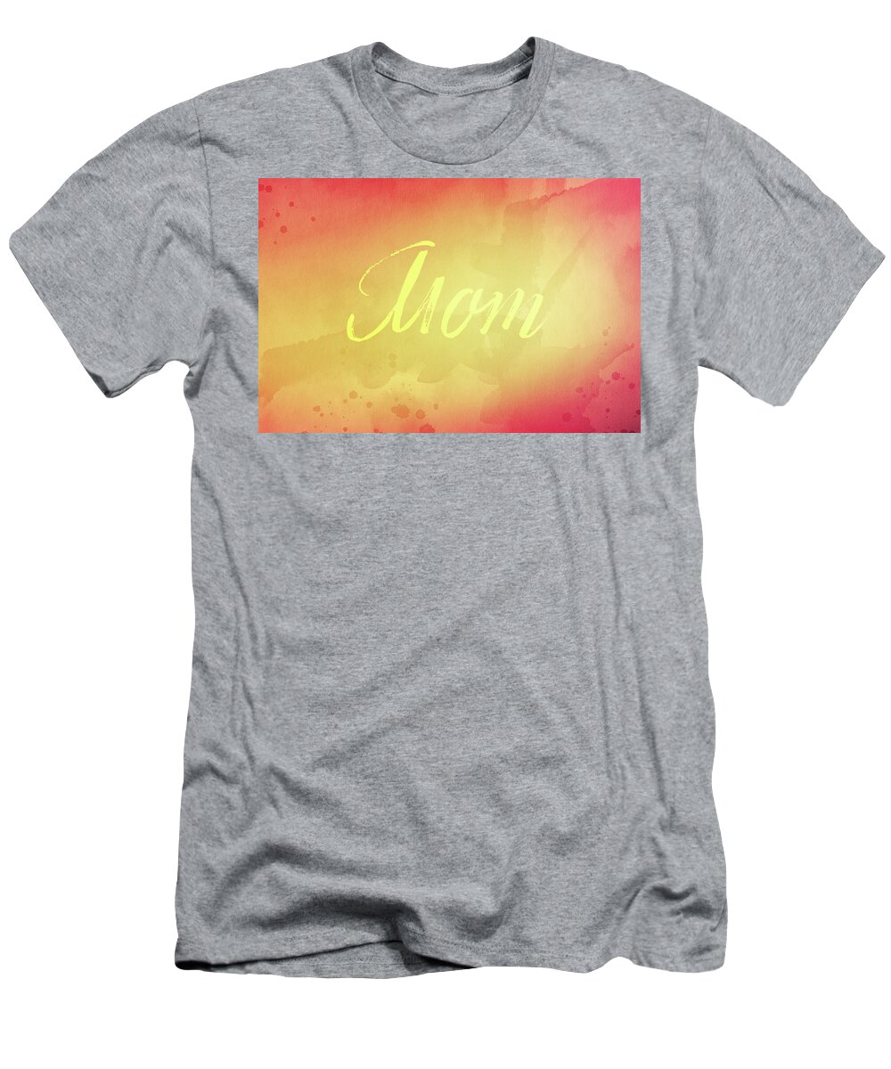 Watercolor T-Shirt featuring the digital art Watercolor Art Mom 2 by Amelia Pearn