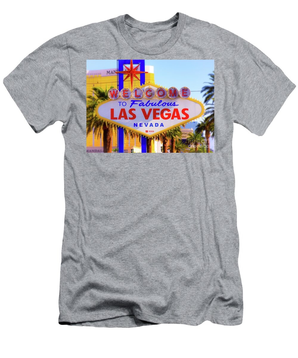  T-Shirt featuring the photograph Welcome to Fabulous Las Vegas by Rodney Lee Williams