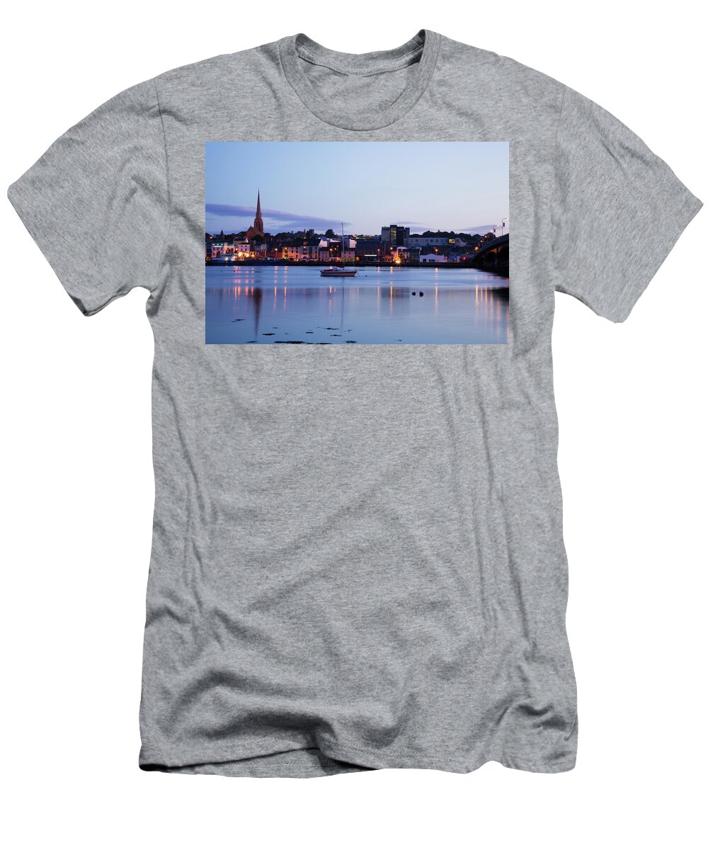 Eire T-Shirt featuring the photograph Wexford Harbour at sundown, County Wexford, Republic of Ireland by Ian Middleton