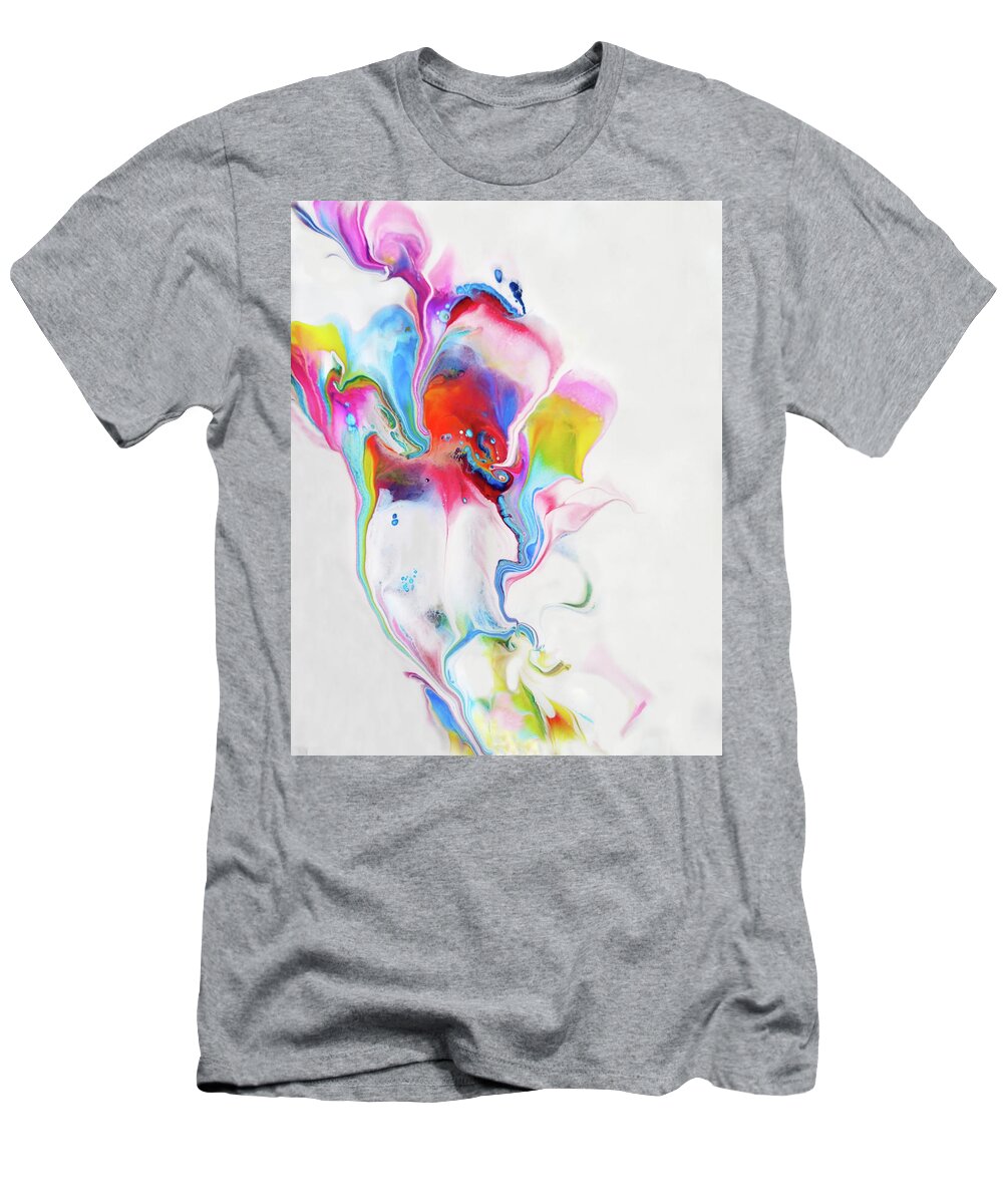 Colorful T-Shirt featuring the painting Whistle by Deborah Erlandson