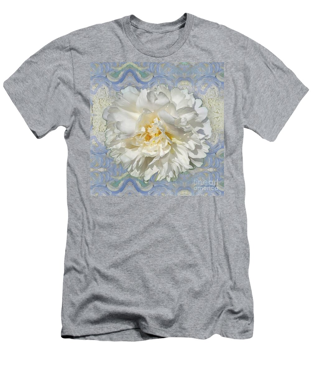 Art T-Shirt featuring the photograph White Peony by Jeannie Rhode