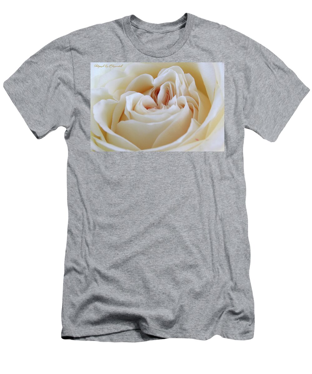 White Rose T-Shirt featuring the digital art White rose 59 by Kevin Chippindall