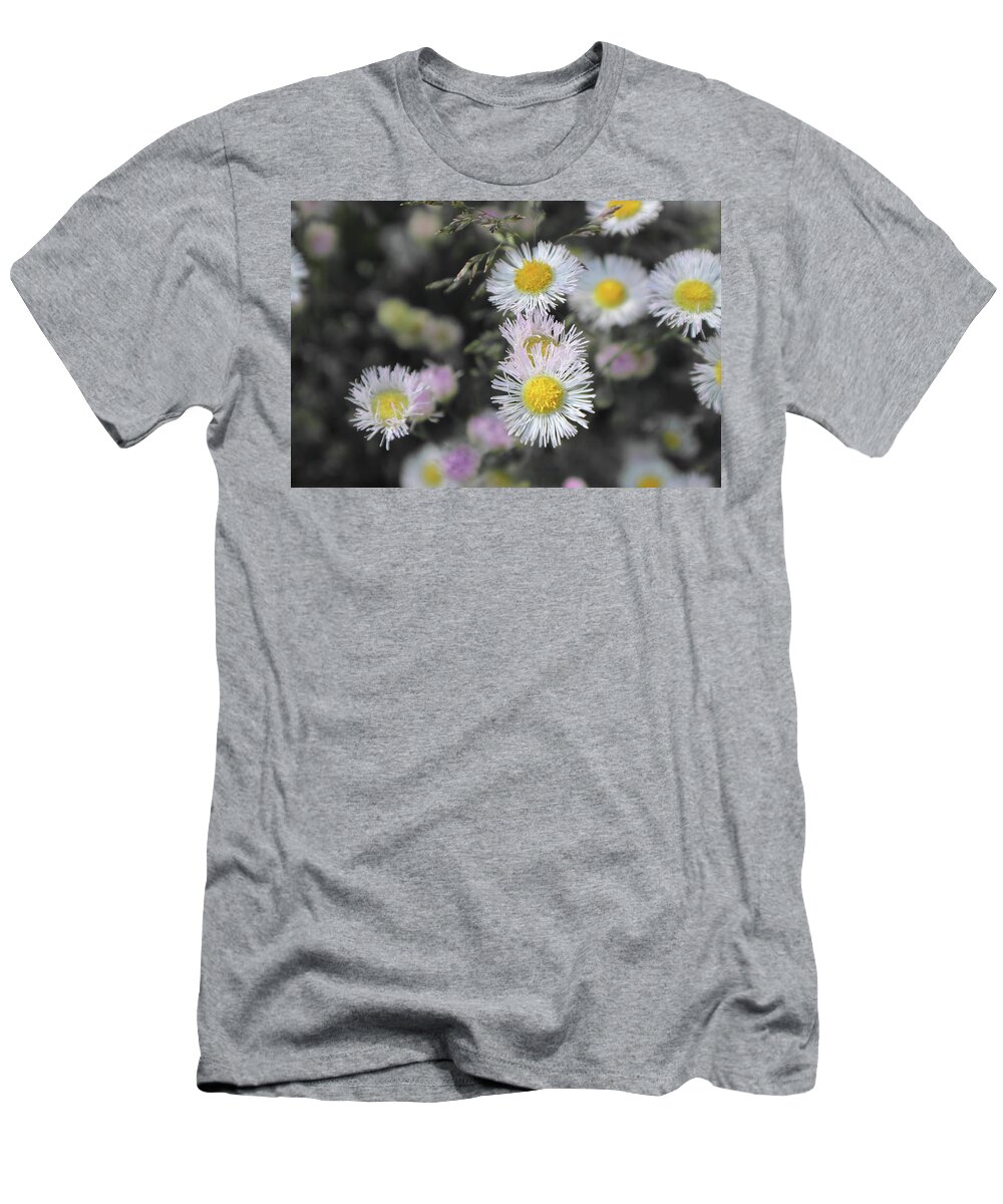 White T-Shirt featuring the photograph White Wild Flowers by Kenneth Pope