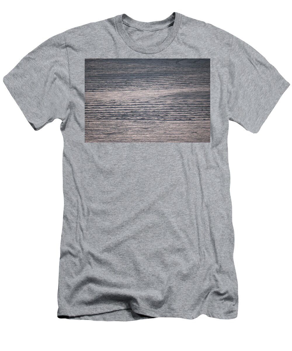 Abstract T-Shirt featuring the photograph Winter Field Abstract by Karen Rispin