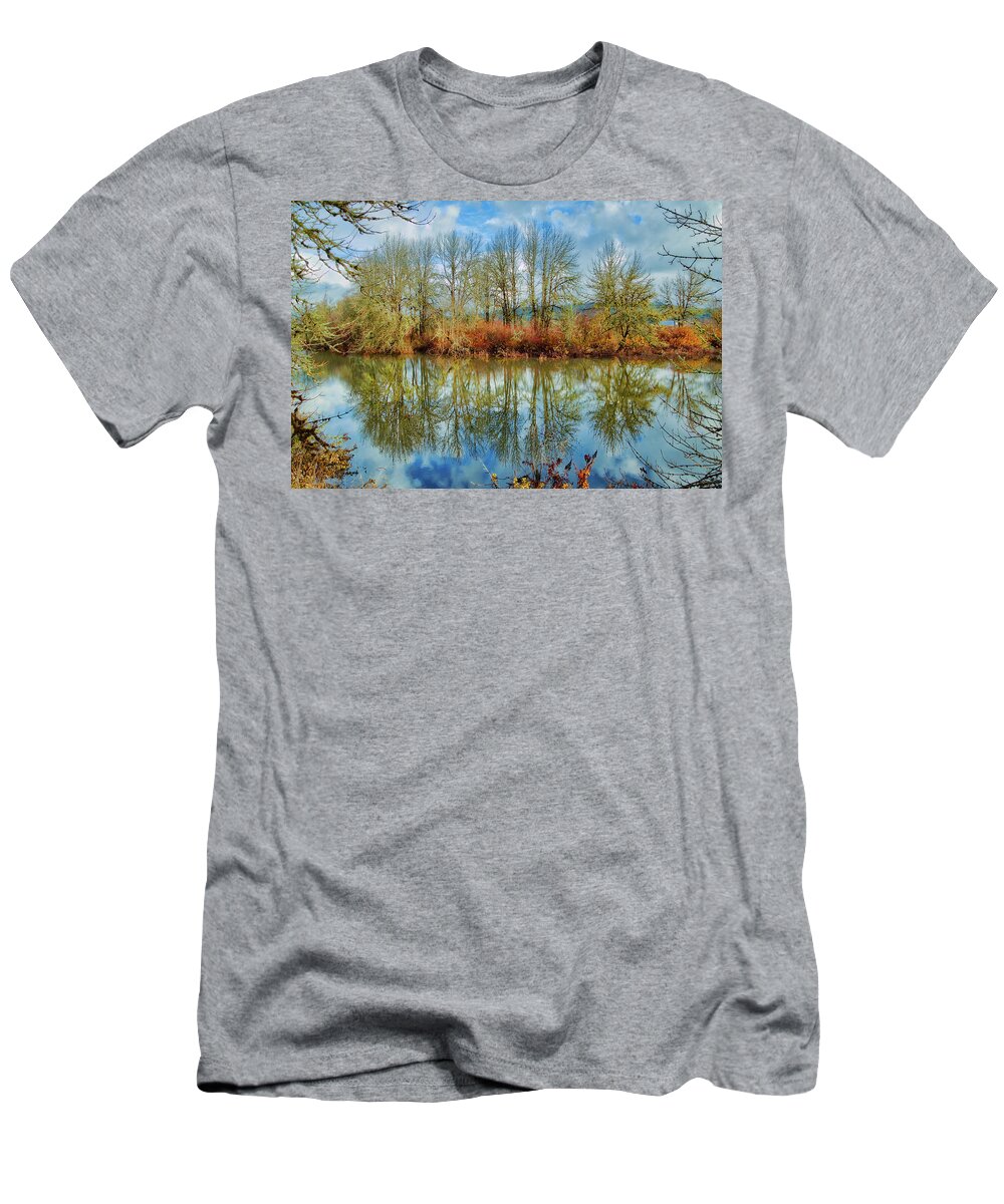 Tree T-Shirt featuring the photograph Winter Reflections by Loyd Towe Photography