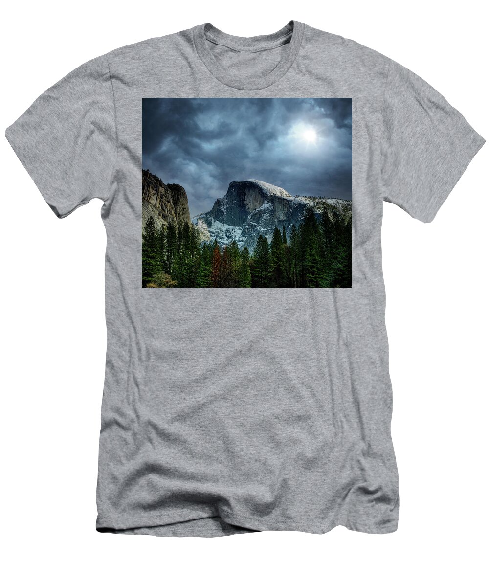 Landscape T-Shirt featuring the photograph Winter Storm Under The Sun by Romeo Victor