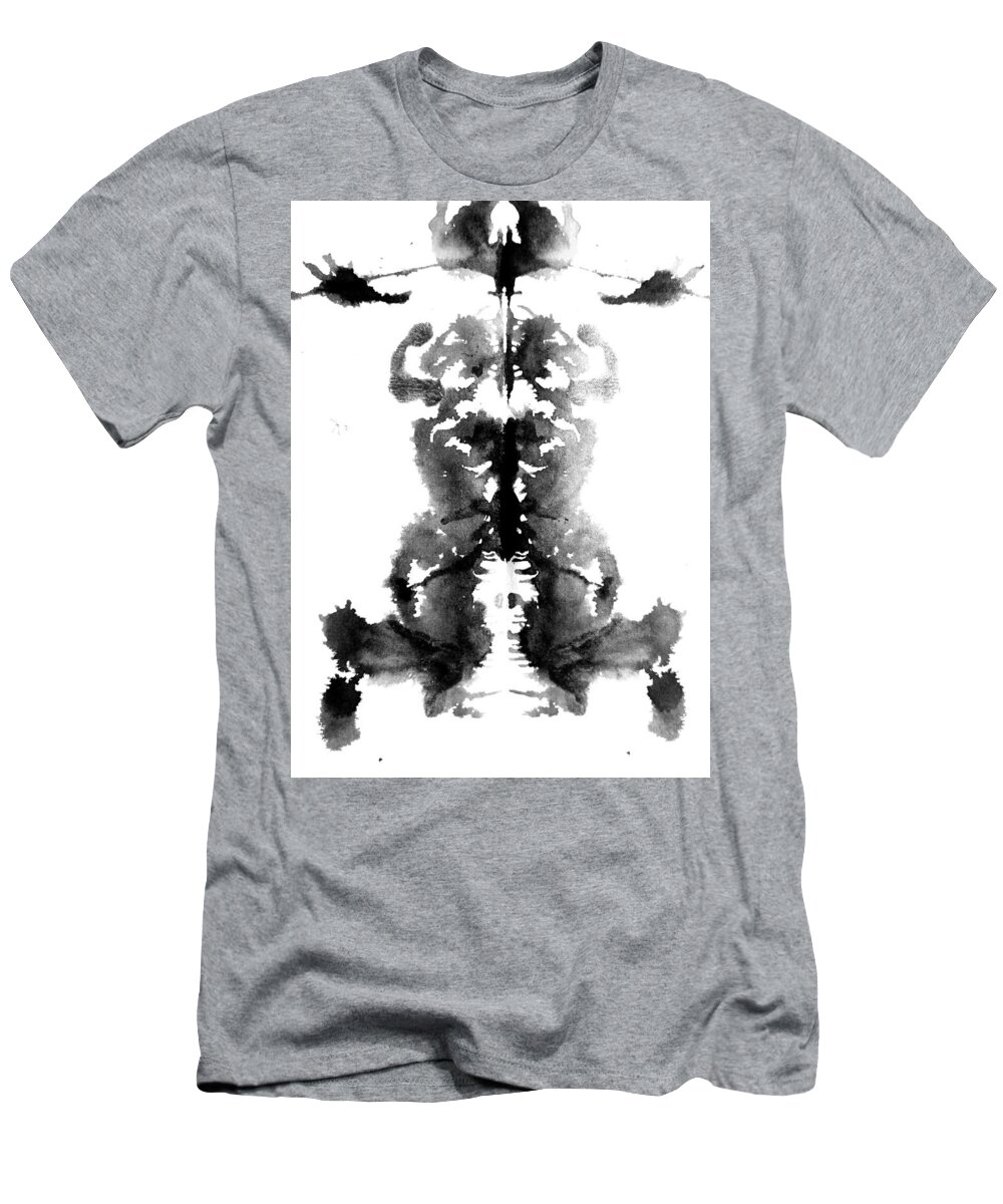 Abstract T-Shirt featuring the painting Xray Puppet Master by Stephenie Zagorski