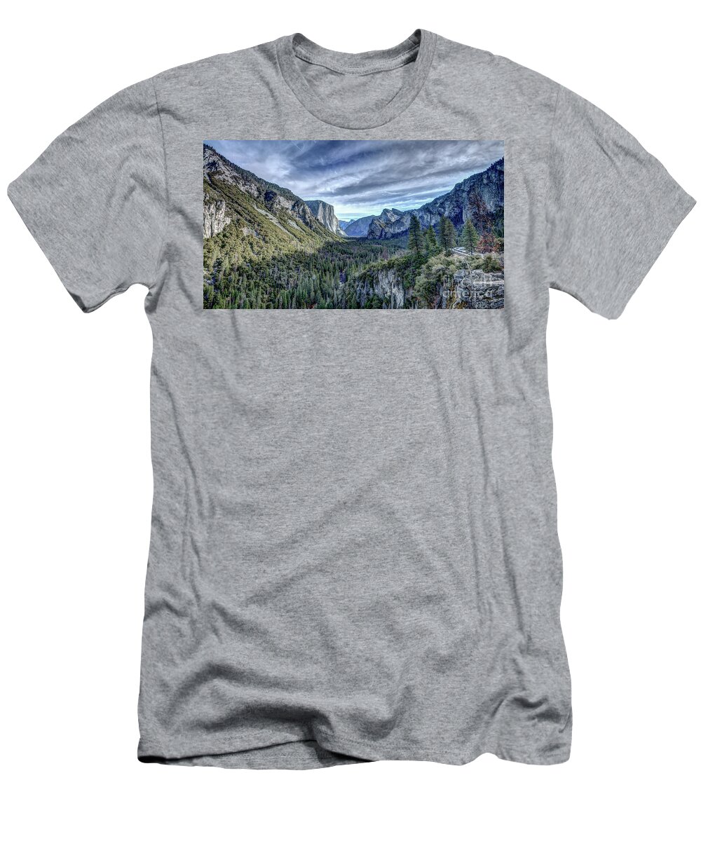 Yosemite National Park Tunnel View T-Shirt featuring the photograph Yosemite National Park Tunnel View by Dustin K Ryan