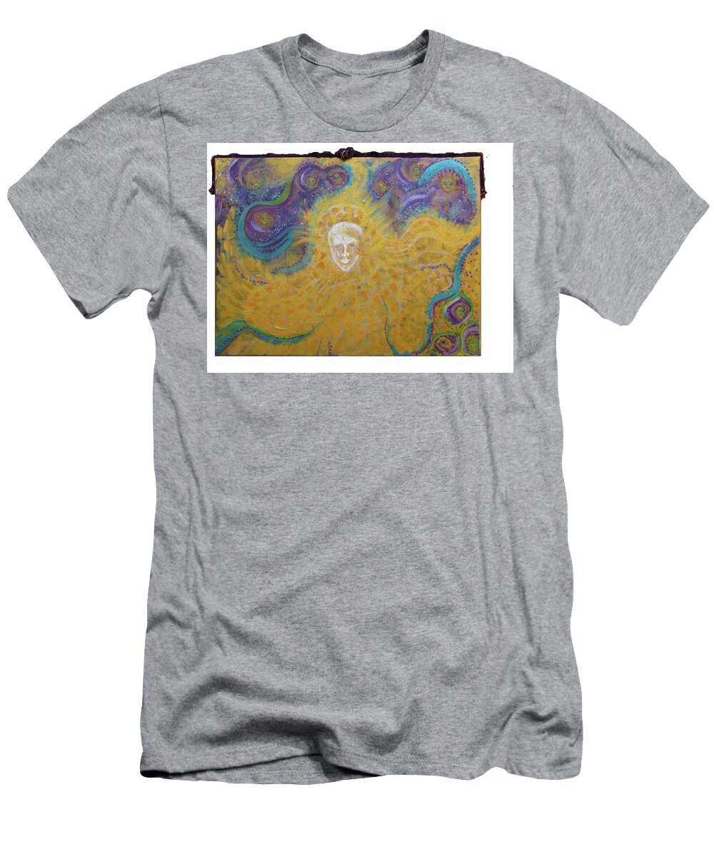 Not Alone T-Shirt featuring the painting You Are Not Alone by Feather Redfox