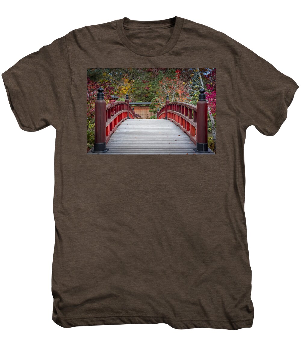 Fall Men's Premium T-Shirt featuring the photograph Japanese Bridge #3 by Sebastian Musial