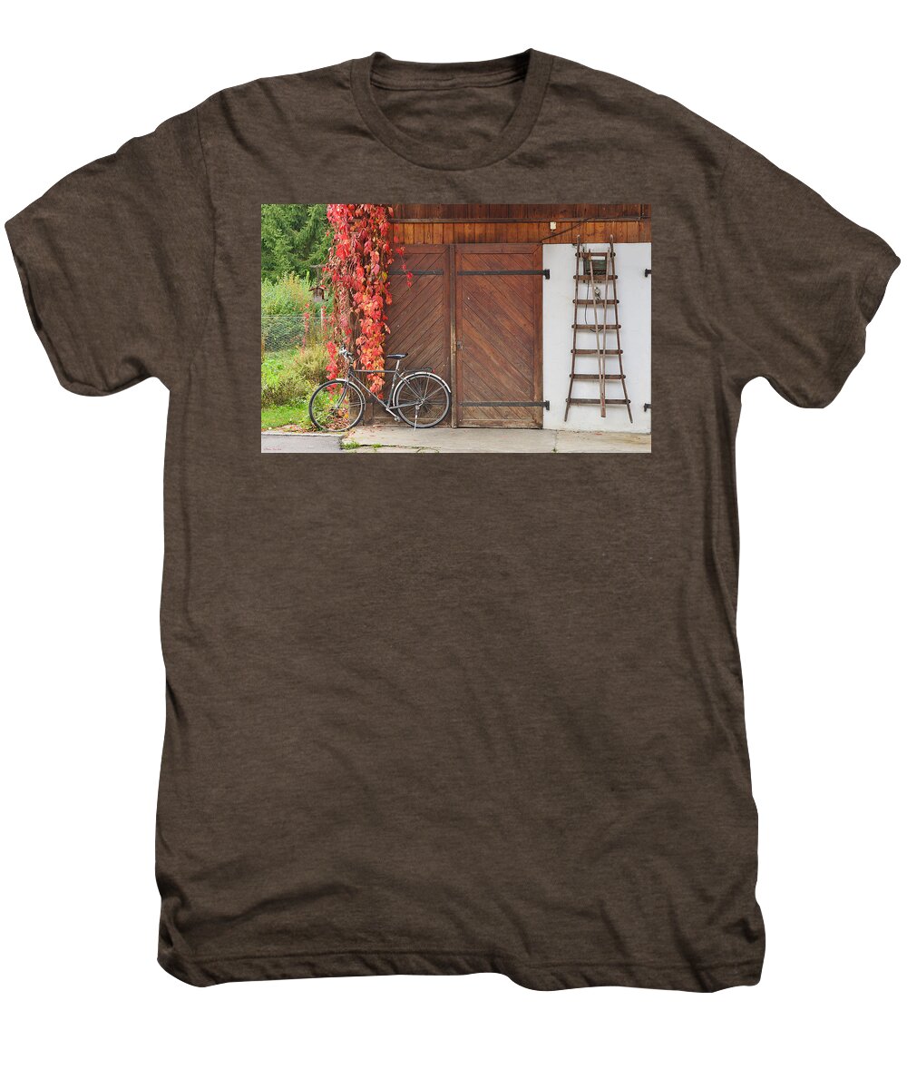 Natural Men's Premium T-Shirt featuring the photograph Autumn everywhere by Felicia Tica