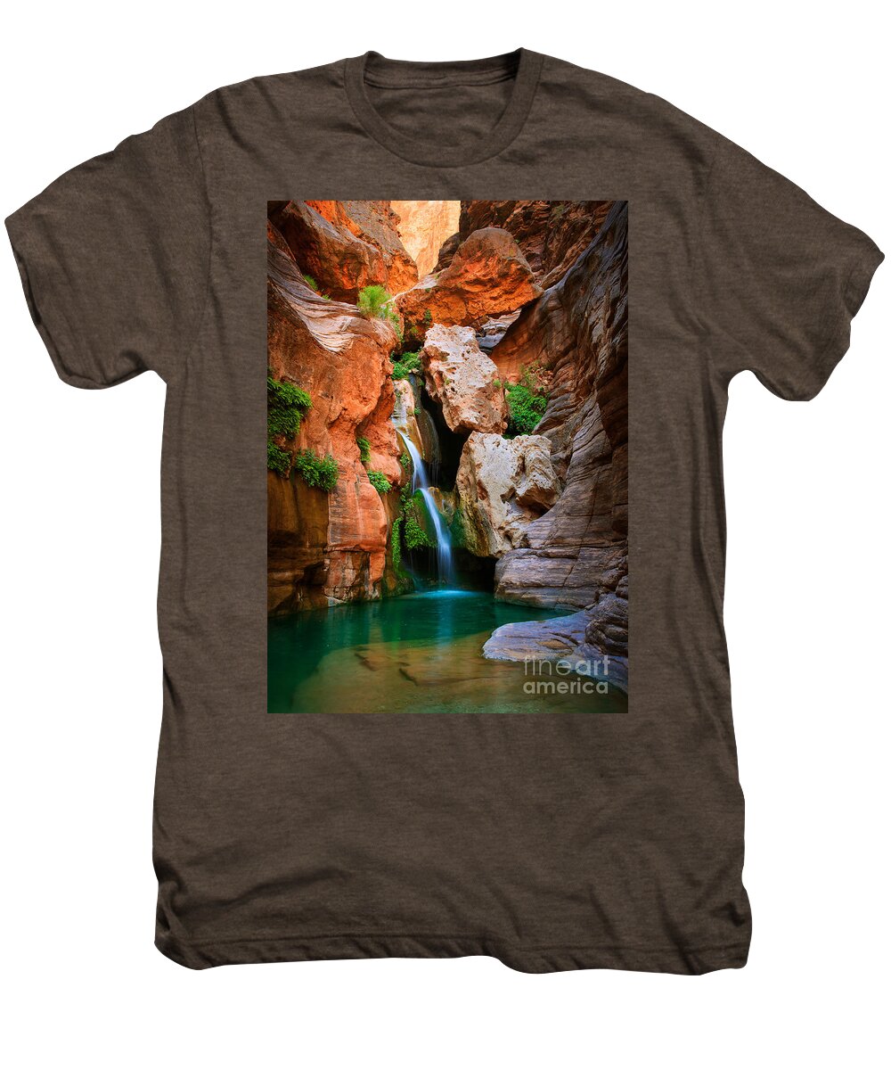 America Men's Premium T-Shirt featuring the photograph Elves Chasm by Inge Johnsson