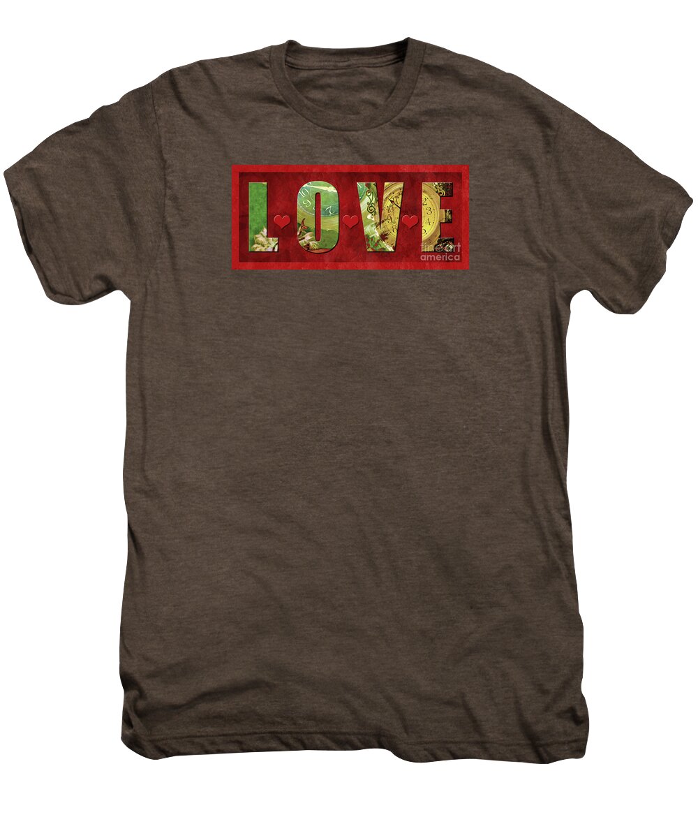 Love Men's Premium T-Shirt featuring the photograph Forever Love #2 by Claudia Ellis