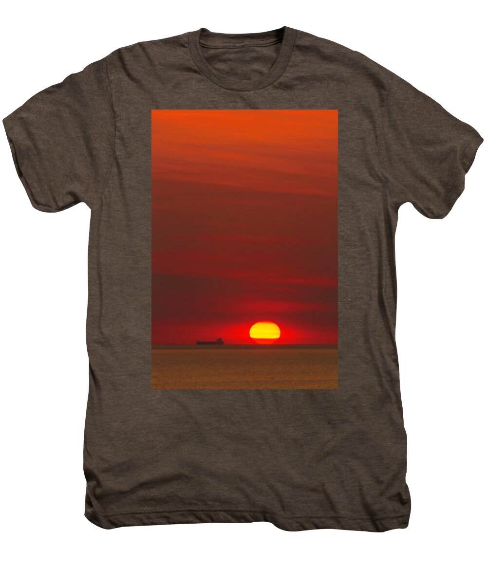 Thankship Men's Premium T-Shirt featuring the photograph Touch and Go by Douglas Barnard