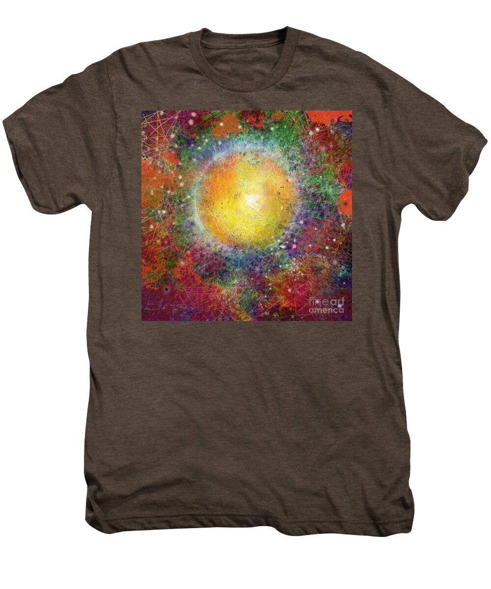 Sun Men's Premium T-Shirt featuring the digital art What Kind of Sun VIII by Carol Jacobs