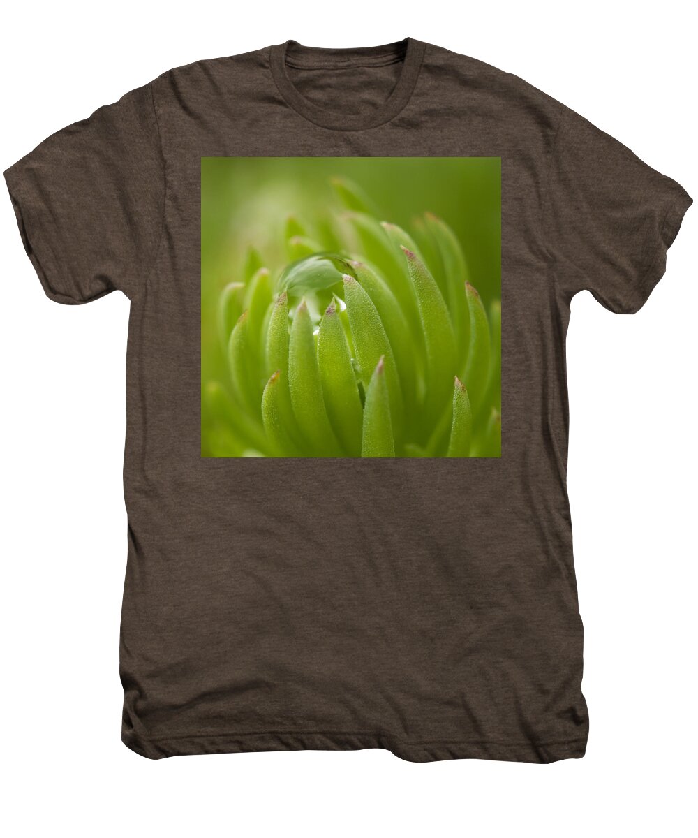 Green Men's Premium T-Shirt featuring the photograph Caught #1 by Carrie Cranwill